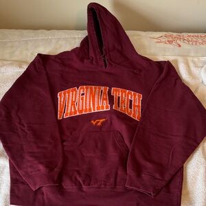 J. America Maroon Virginia Tech Hoodie XL